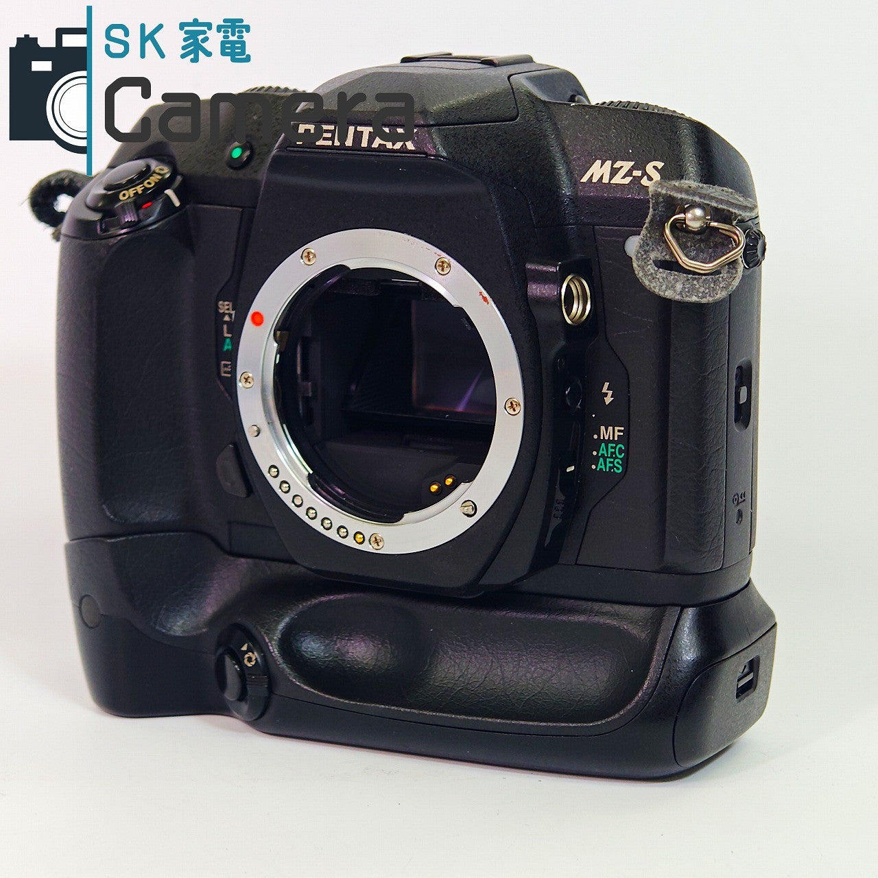 【中古】 PENTAX MZ-S ボディ + BATTERY GRIP BG-10 付 ペンタックス テスト用フィルムで確認済