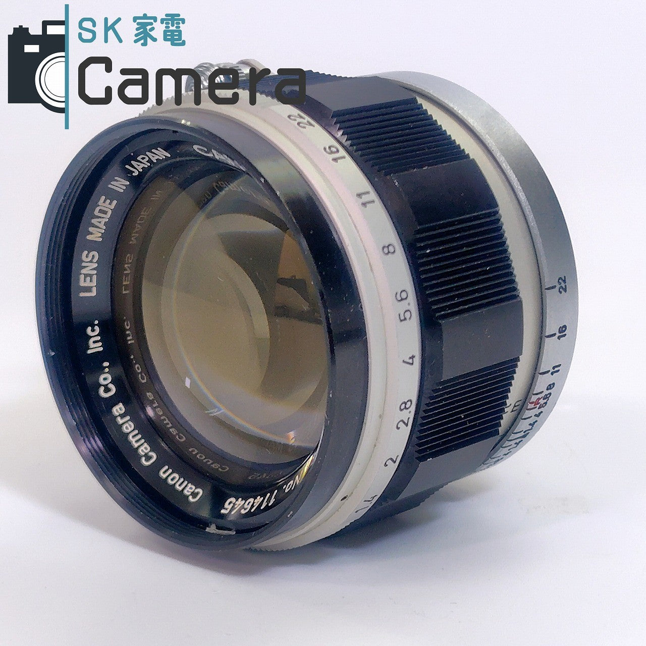 【中古】 Canon LENS 50ｍｍ F1.4 L39 2025年11月清掃済 キャノン