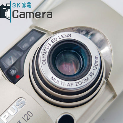 【中古】 OLYMPUS μ [mju:] - III 120 オリンパス ミュー コンパクトフィルムカメラ テスト用フィルムにて確認済 良品 μ III 120