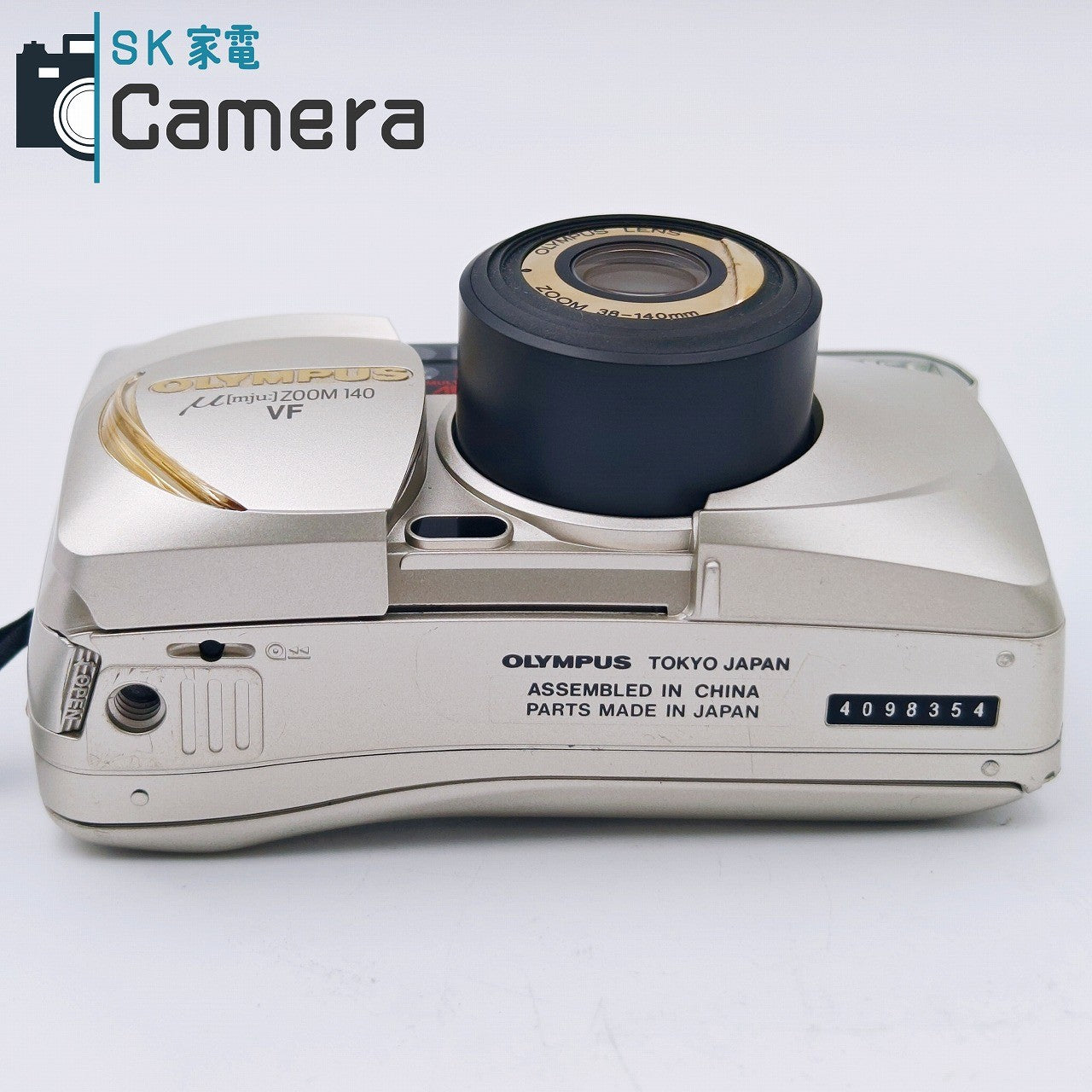 【中古】 OLYMPUS μ [mju:] ZOOM 140 VF オリンパス ミュー コンパクトフィルムカメラ 美品 テスト用フィルムにて確認済