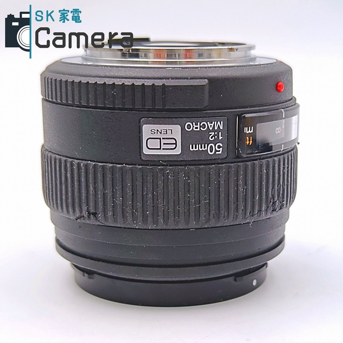 【中古】 OLYMPUS ZUIKO DIGITAL 50ｍｍ F2 MACRO ED  フォーサーズ キャップ付