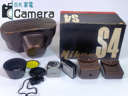 Nikon S4 NIKKOR-H 5cm F2 Nikon S用メーター 露出計 ブースター 元箱 フード キャップ付 2025年7月修理 ニコン