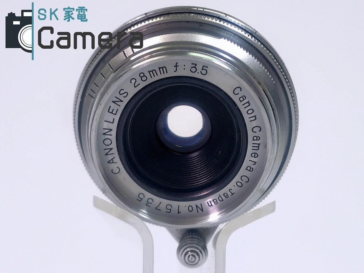 Canon LENS 28ｍｍ F3.5 L39 28ｍｍ ファインダー 付 2025年6月清掃済 キャノン