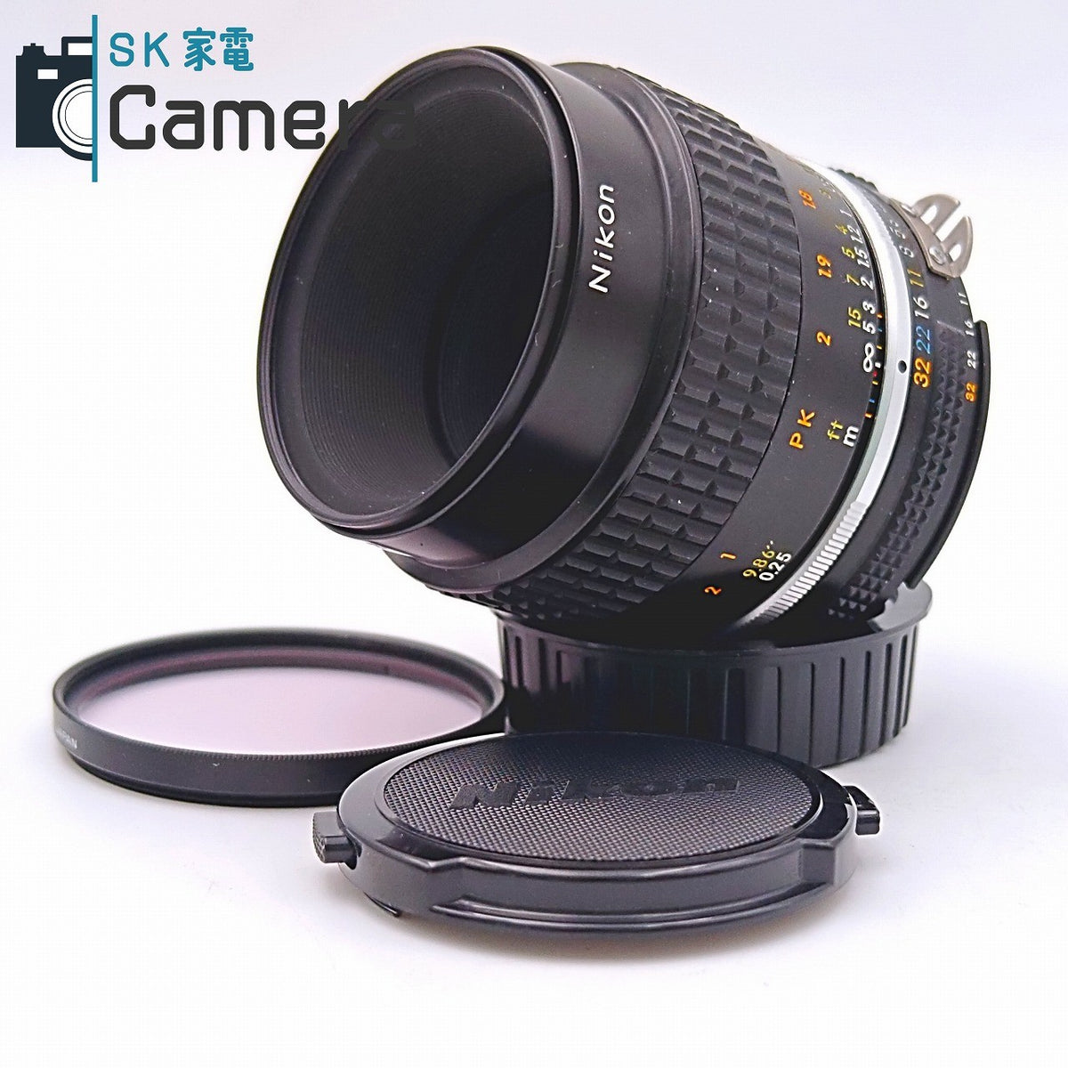 【中古】 NIKON Micro-NIKKOR 55ｍｍ F2.8 Ai-s ニコン キャップ付