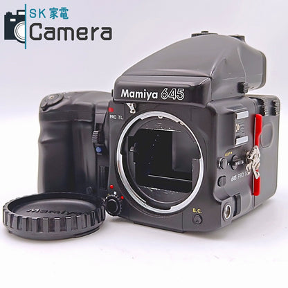 MAMIYA 645 PRO TL AE PRISM FINDER マミヤ 中判カメラ 引き蓋 ボディキャップ付 並