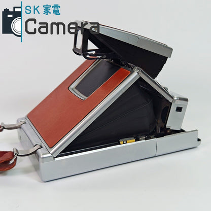 【中古】 POLAROID SX-70 LAND CAMERA ALPHA1 ポラロイド キャメルカラー ケース付 テスト用フィルムにて動作