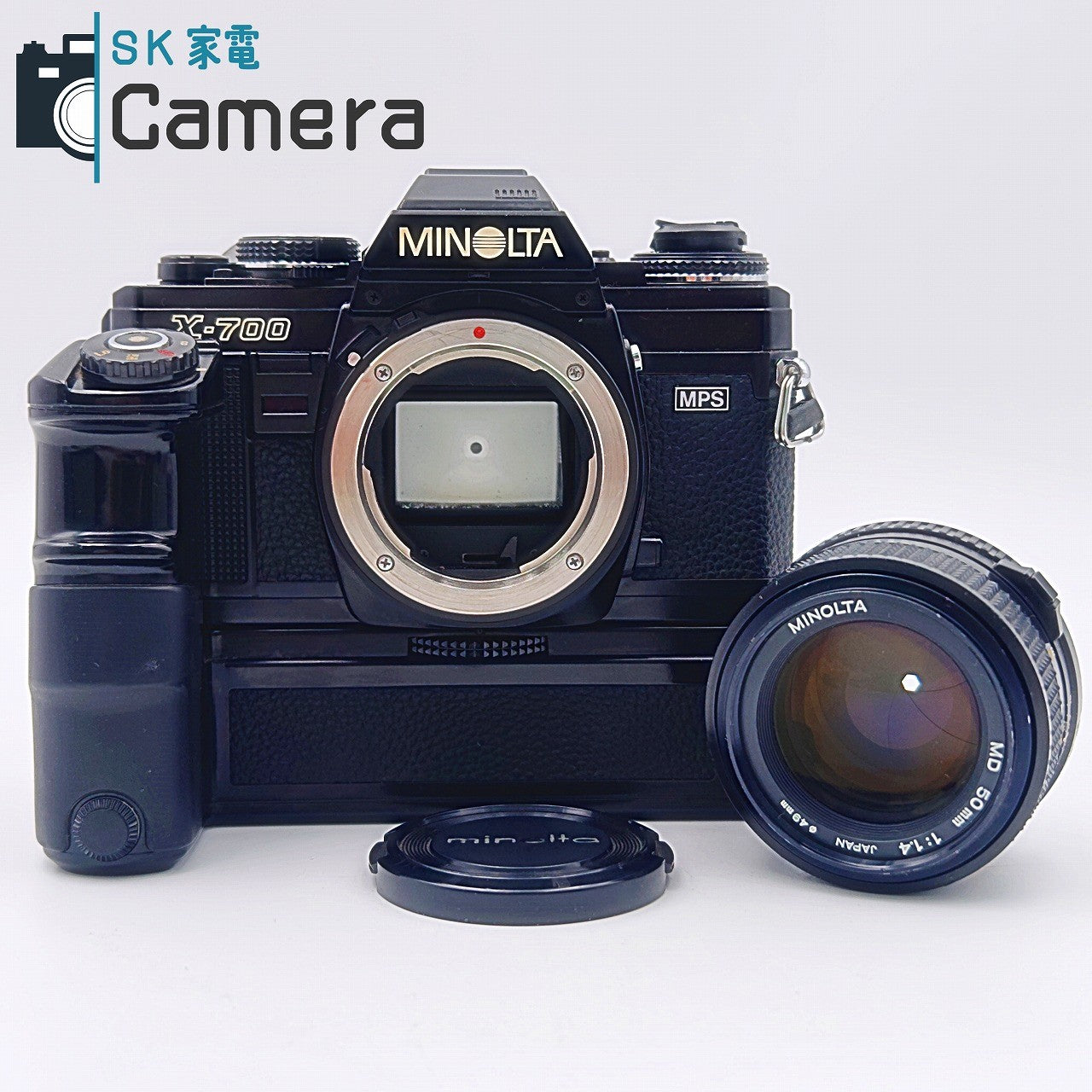 中古】 MINOLTA X-700 MPS モータードライブ MD 50mm F1.4 テスト用