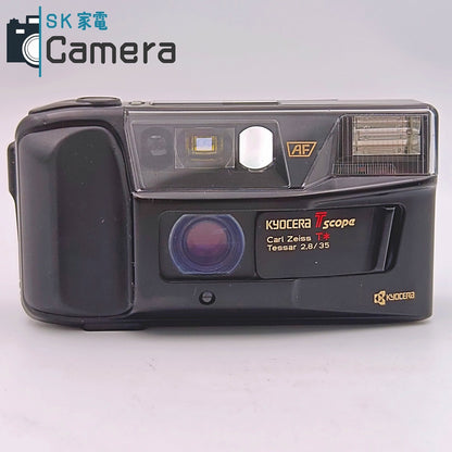 【中古】 KYOCERA Tscope Tessar 35ｍｍ F2.8 京セラ T スコープ コンパクトフィルムカメラ