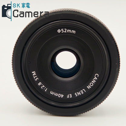 【中古】 Canon EF 40ｍｍ F2.8 STM キャノン キャップ付 美品
