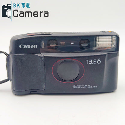【中古】 Canon Autoboy TELE6 DATE キャノン オートボーイ コンパクトフィルムカメラ テスト用フィルムにて確認済