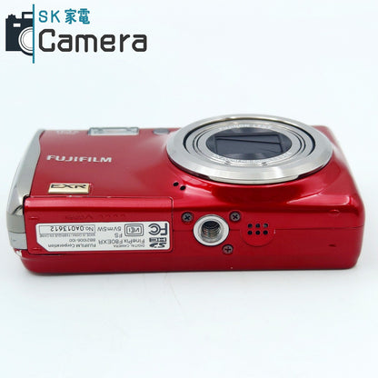 【中古】 FUJIFILM FINEPIX F80 EXR 富士フィルム ファインピクス レッド 充電器 付 コンパクトデジタルカメラ