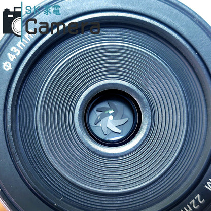 【中古】 Canon EF-M 22ｍｍ F2 STM キャノン キャップ付 美品