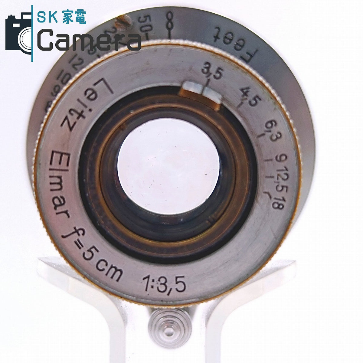【中古】 Leitz Elmar 5cm F3.5 L39 ライツ エルマー Feet フィルター付 2026年9月レンズ内清掃済