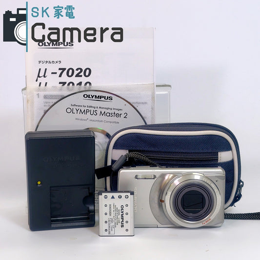 【中古】 OLYMPUS μ-7010 コンパクトデジタルカメラ オリンパス 電池 充電器 ケース 付