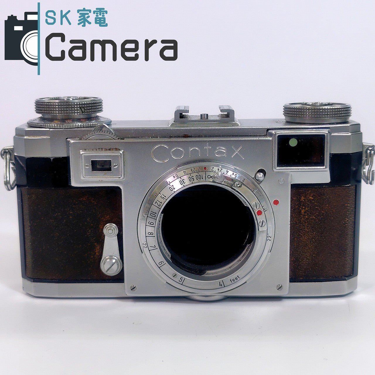 【中古】 CONTAX IIa カラーダイヤル Sonnar 50ｍｍ F2 ZEISS IKON コンタックス ゾナー シャッター良