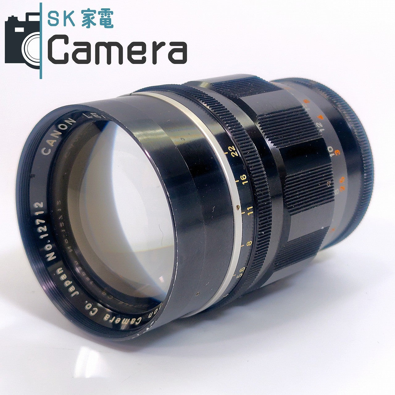 【中古】 Canon LENS 100ｍｍ F2 L39 T-60 フード ケース 付 2025年11月清掃済 キャノン F2.0