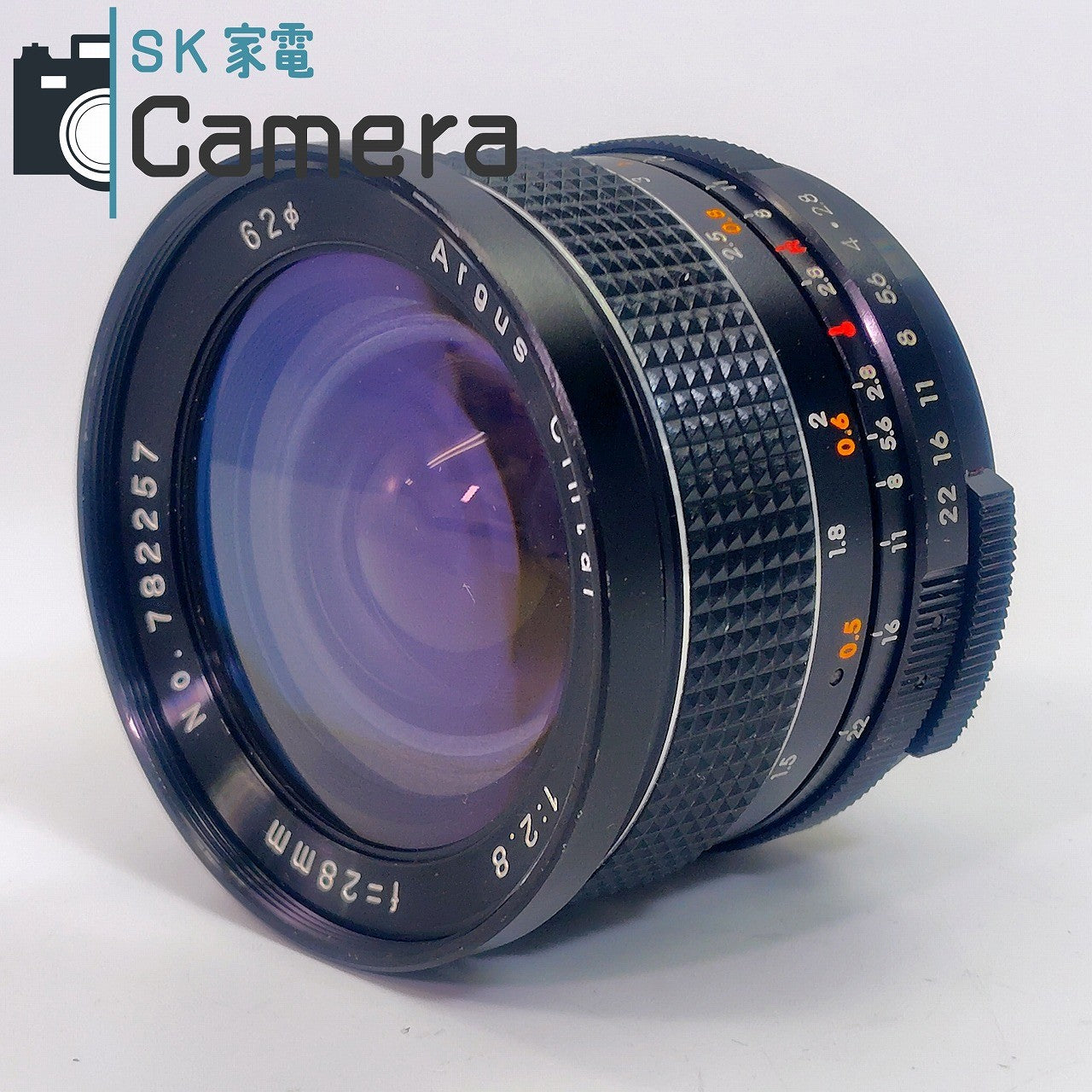 【中古】 Argus Cintar 28ｍｍ F2.8 M42 アーガス キャップ付 良