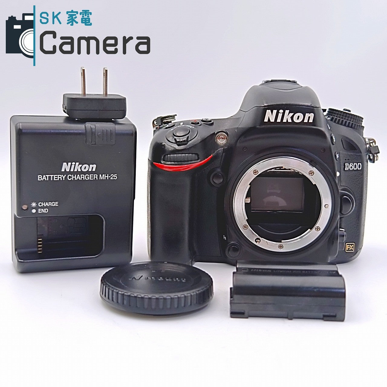 【中古】 Nikon D600 FX ニコン デジタル一眼レフ 電池 充電器付