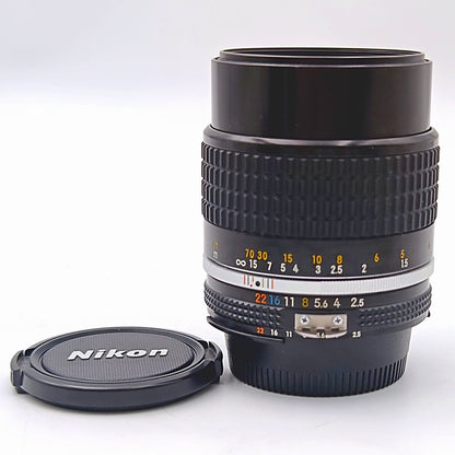 【中古】 Nikon NIKKOR 105ｍｍ F2.5 Ai-s SICコーティング ニコン キャップ付き