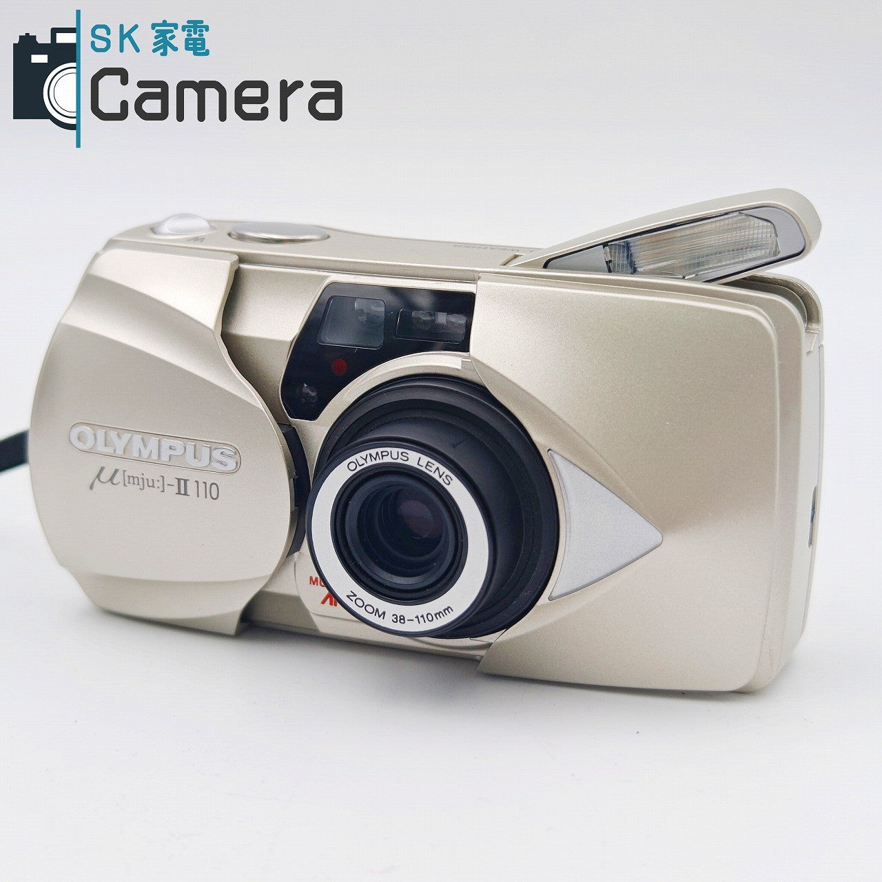 【中古】 OLYMPUS μ [mju:] - II 110 オリンパス ミュー コンパクトフィルムカメラ 美品 μ 2 テスト用フィルムにて確認済