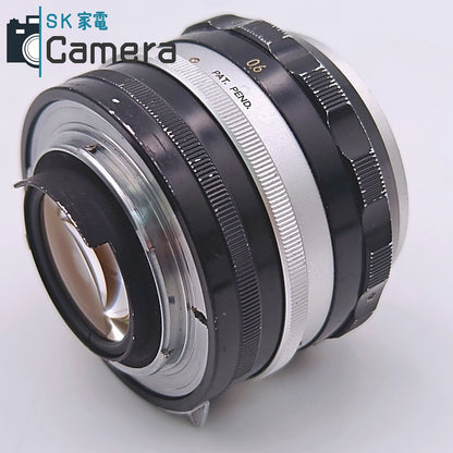 【中古】 Nikon NIKKOR-S Auto 5.8cm F1.4 非Ai PAT.PEND. ニコン キャップ付