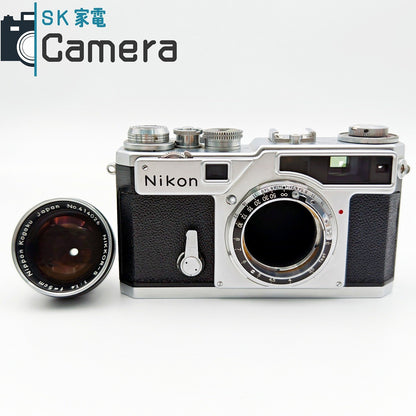 【中古】 NIKON SP NIKKOR-S 5cm F1.4 ニコン レンジファインダー 革ケース付