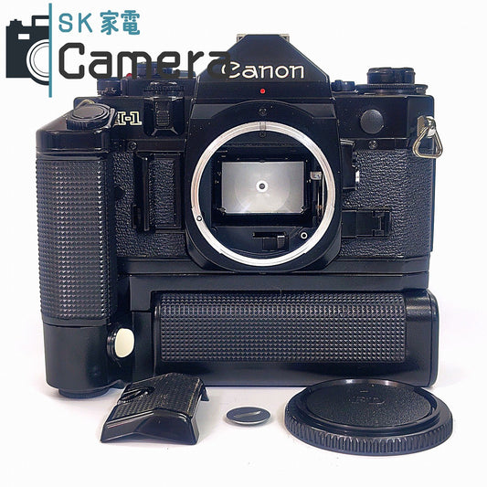 Canon A-1 MOTOR DRIVE MA BATTERY PACK MA セット モータードライブ付 良品