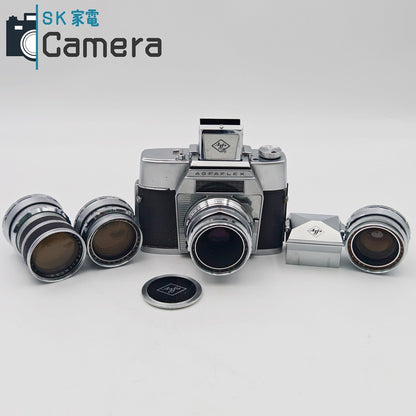 【中古】 AGFAFLEX SOLINAR 50ｍｍ F2.8 TELINEAR 90ｍｍ F3.4 AMBION 35ｍｍ F3.4 TELINAR 135ｍｍ F4 ウエストレベルファインダー 付