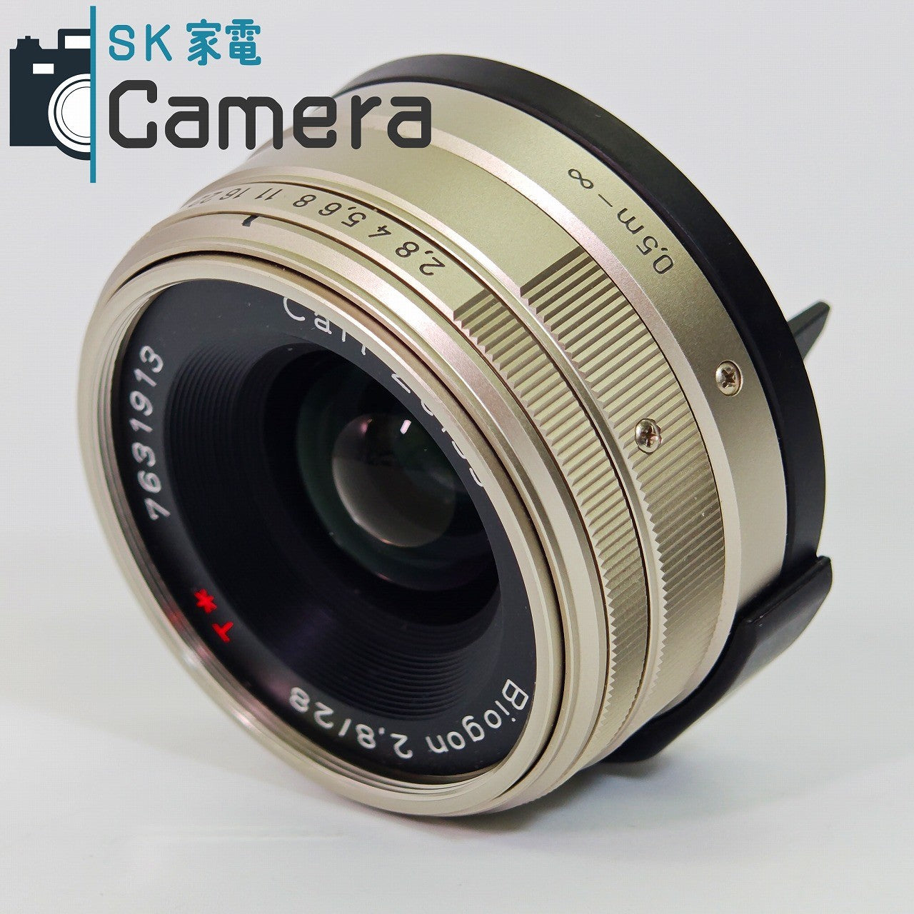 【中古】 CONTAX Biogon 28ｍｍ F2.8 T＊ Carl Zeiss コンタックス G用 ビオゴン キャップ 保護フィルター 付