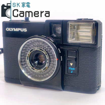【中古】 OLYMPUS PEN EF D.ZUIKO 28ｍｍ F3.5 オリンパス コンパクトフィルムカメラ 赤ベロOK