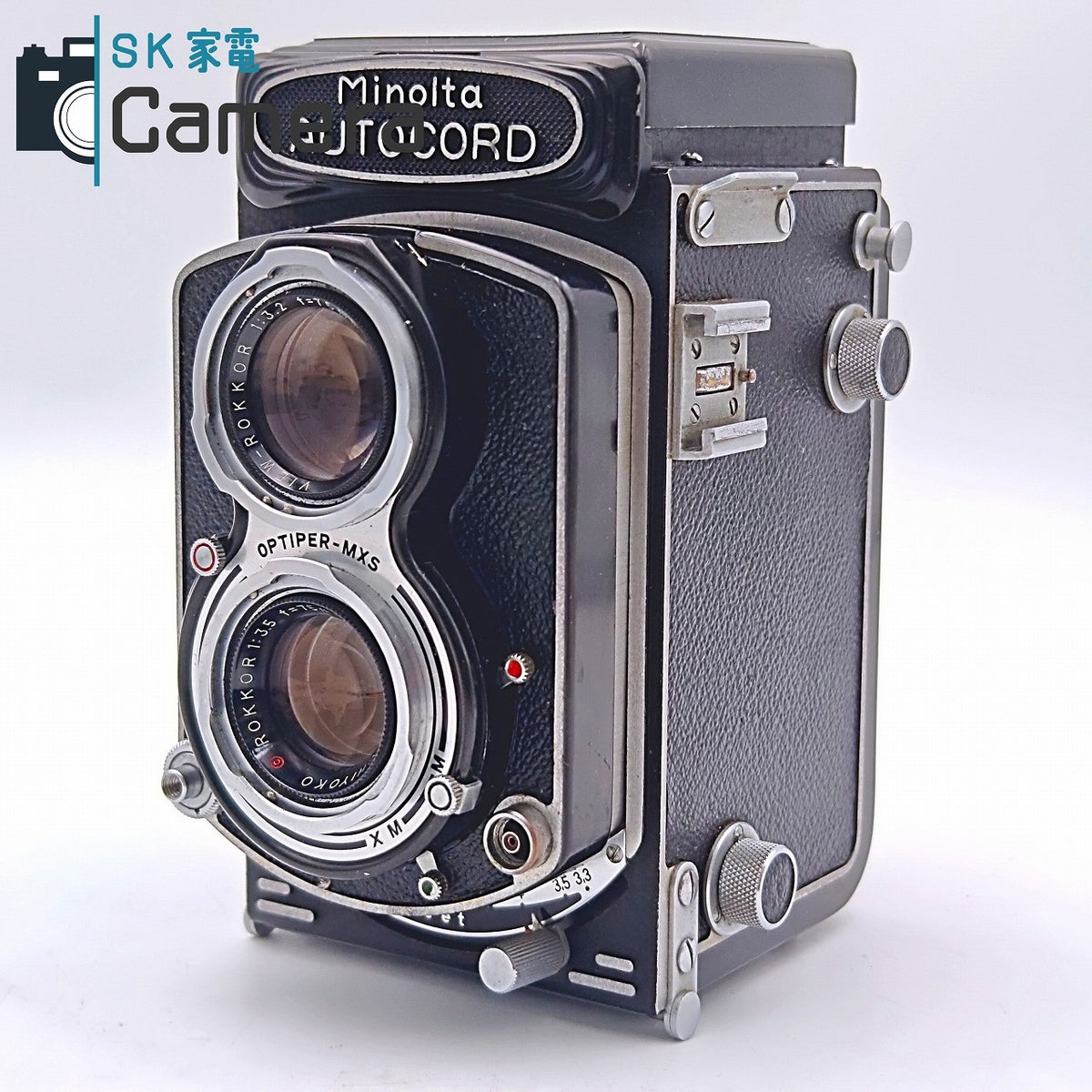 【中古】 MINOLTA AUTOCORD ROKKOR 75ｍｍ F3.5 CHIYODA KOGAKU ミノルタ オートコード キャップ付