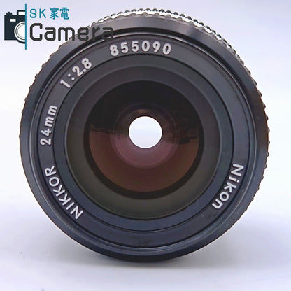 【中古】 Nikon NIKKOR 24ｍｍ F2.8 Ai-s SIC 箱付 シリアル一致 ニコン