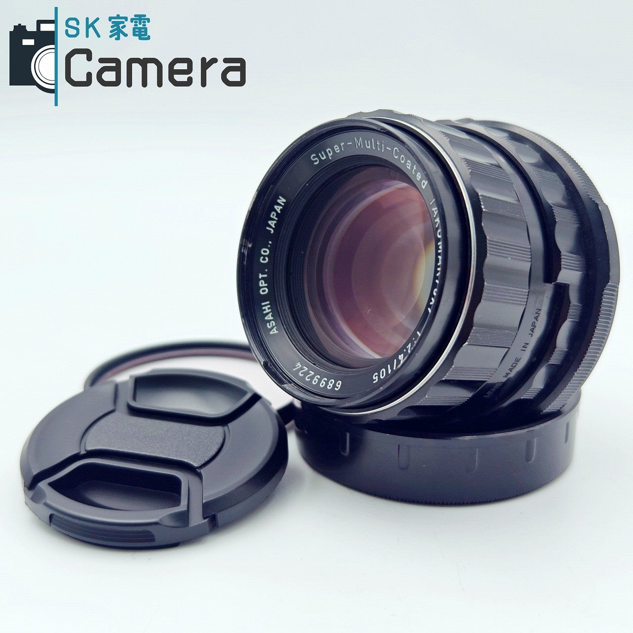 【中古】 PENTAX Super-Multi-Coated TAKUMAR 6ｘ7 105ｍｍ F2.4 ペンタックス 2026年1月清掃済 キャップ フィルター 付 良品