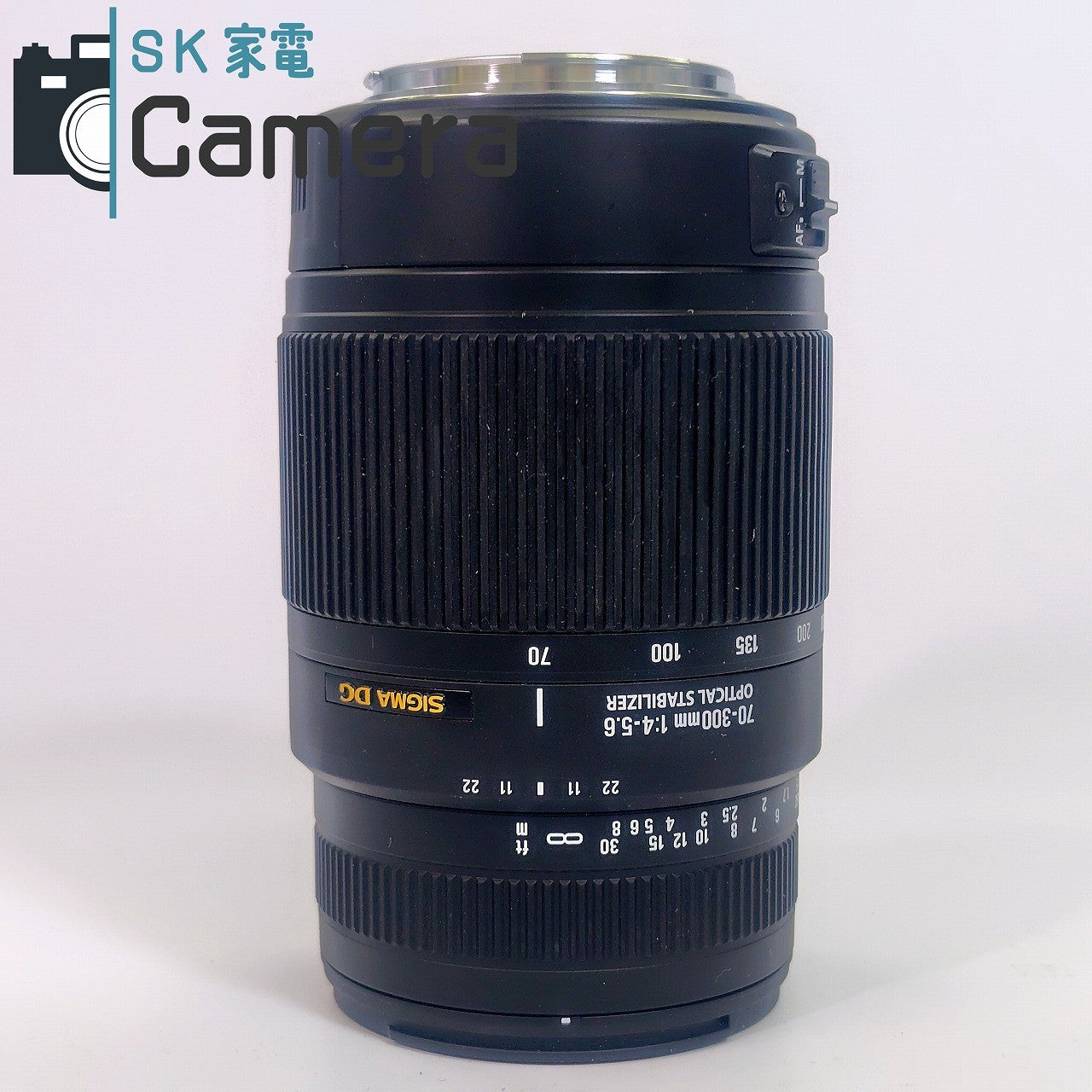 【中古】 SIGMA DG 70-300ｍｍ F4-5.6 OS キャノン用 シグマ 良品 OPTICAL STABILIZER フード キャップ 付
