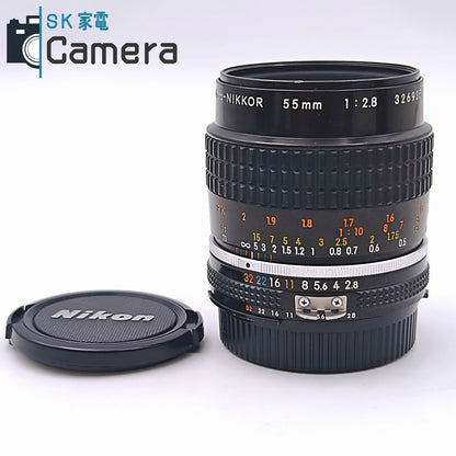 Nikon Micro-NIKKOR 55ｍｍ F2.8 Ai-s ニコン キャップ付 美品