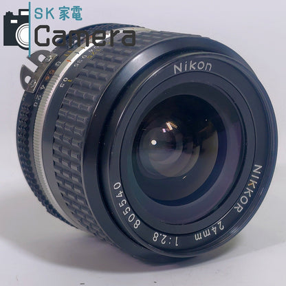 Nikon NIKKOR 24ｍｍ F2.8 Ai-s HN-3 フード付 美品 ニコン