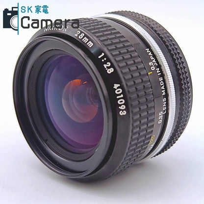 【中古】 Nikon NIKKOR 28ｍｍ F2.8 Ai ニコン キャップ付