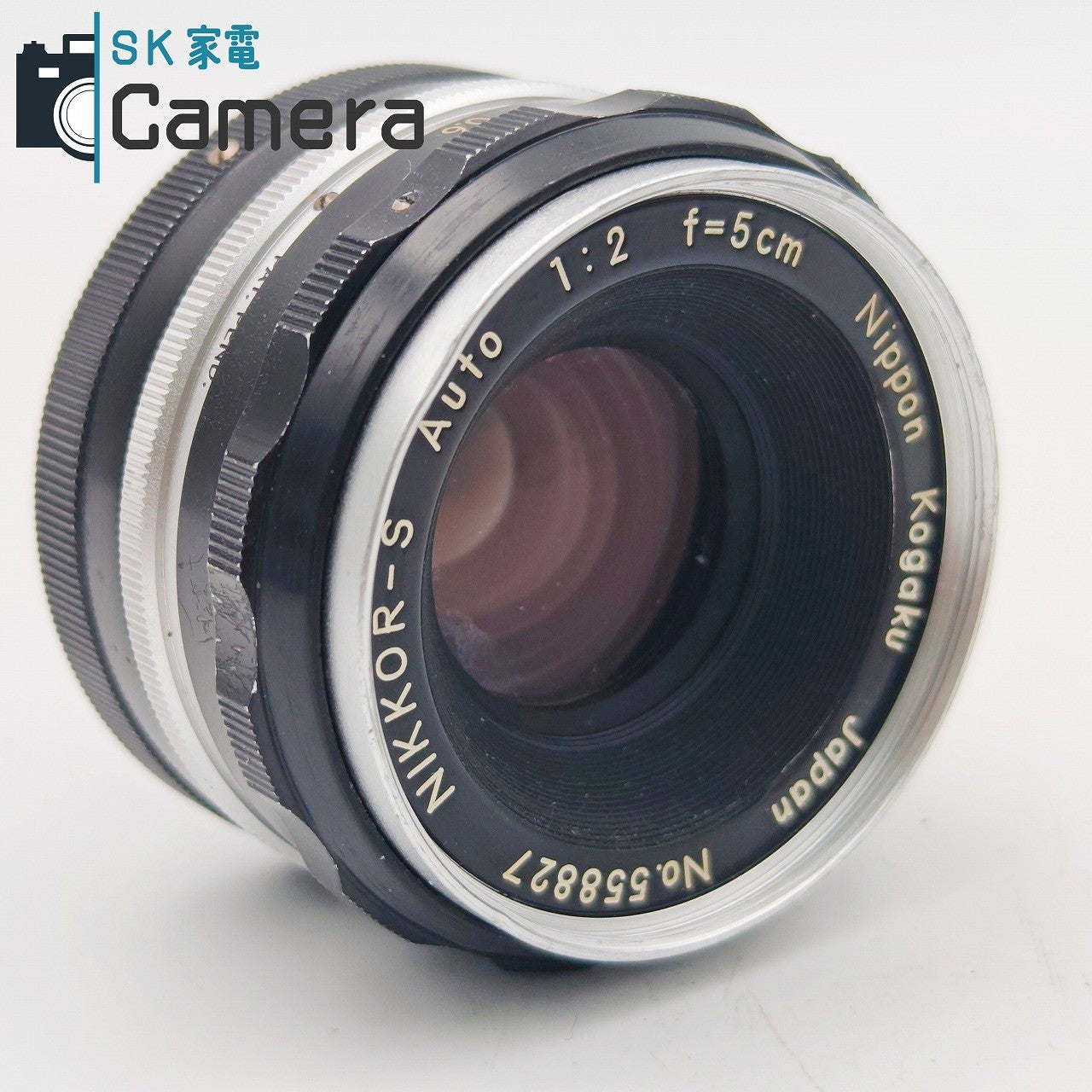 【中古】 NIKON NIKKOR-S Auto 5cm F2 非Ai PAT.PEND. 刻印 6枚絞り キャップ付 ニコン