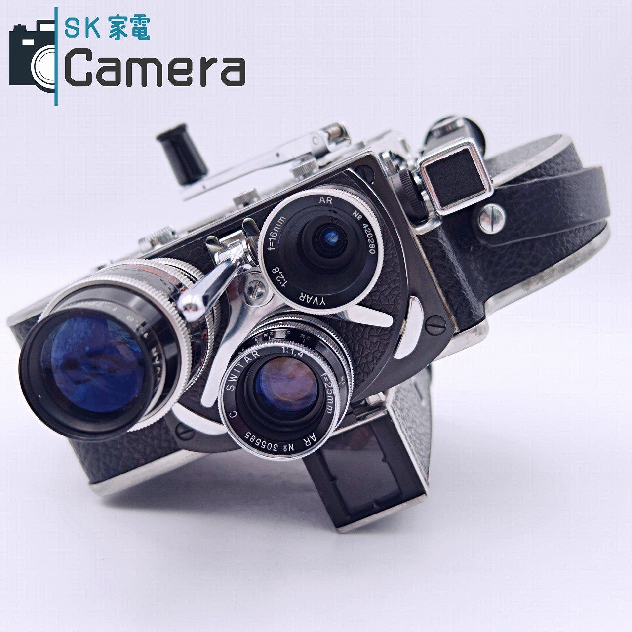 【中古】 RAILLARD BOLEX H16 16ｍｍ Kern-Paillard Switzerland YVR 75ｍｍ F2.8 SWITAR AR 25ｍｍ F1.4 YVAR AR 16ｍｍ F2.8 ボレックス