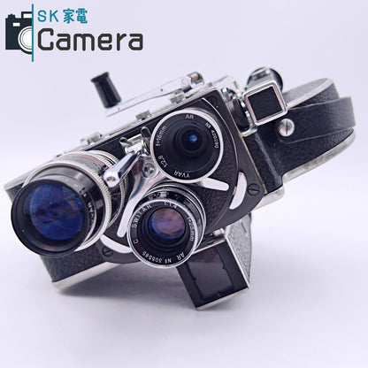 【中古】 RAILLARD BOLEX H16 16ｍｍ Kern-Paillard Switzerland YVR 75ｍｍ F2.8 SWITAR AR 25ｍｍ F1.4 YVAR AR 16ｍｍ F2.8 ボレックス