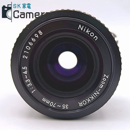 【中古】 Nikon Nikkor Zoom-NIKKOR 35-70ｍｍ F3.3-4.5 Ai-s HN-2 L37c フード フィルター 付 ニコン