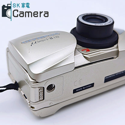 【中古】 OLYMPUS μ [mju:]-II 110 38-110ｍｍ オリンパス ミュー コンパクトフィルムカメラ テスト用フィルムにて確認済