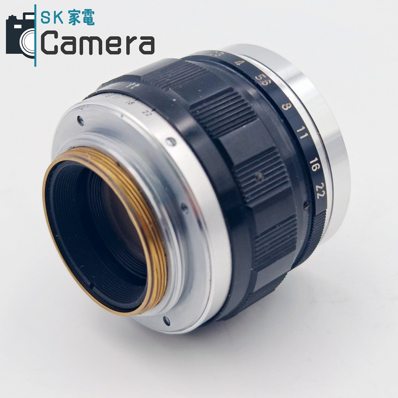 【中古】 CHIYODA KOGAKU SUPER ROKKOR 5cm F1.8 L39 フード付き 千代田光学