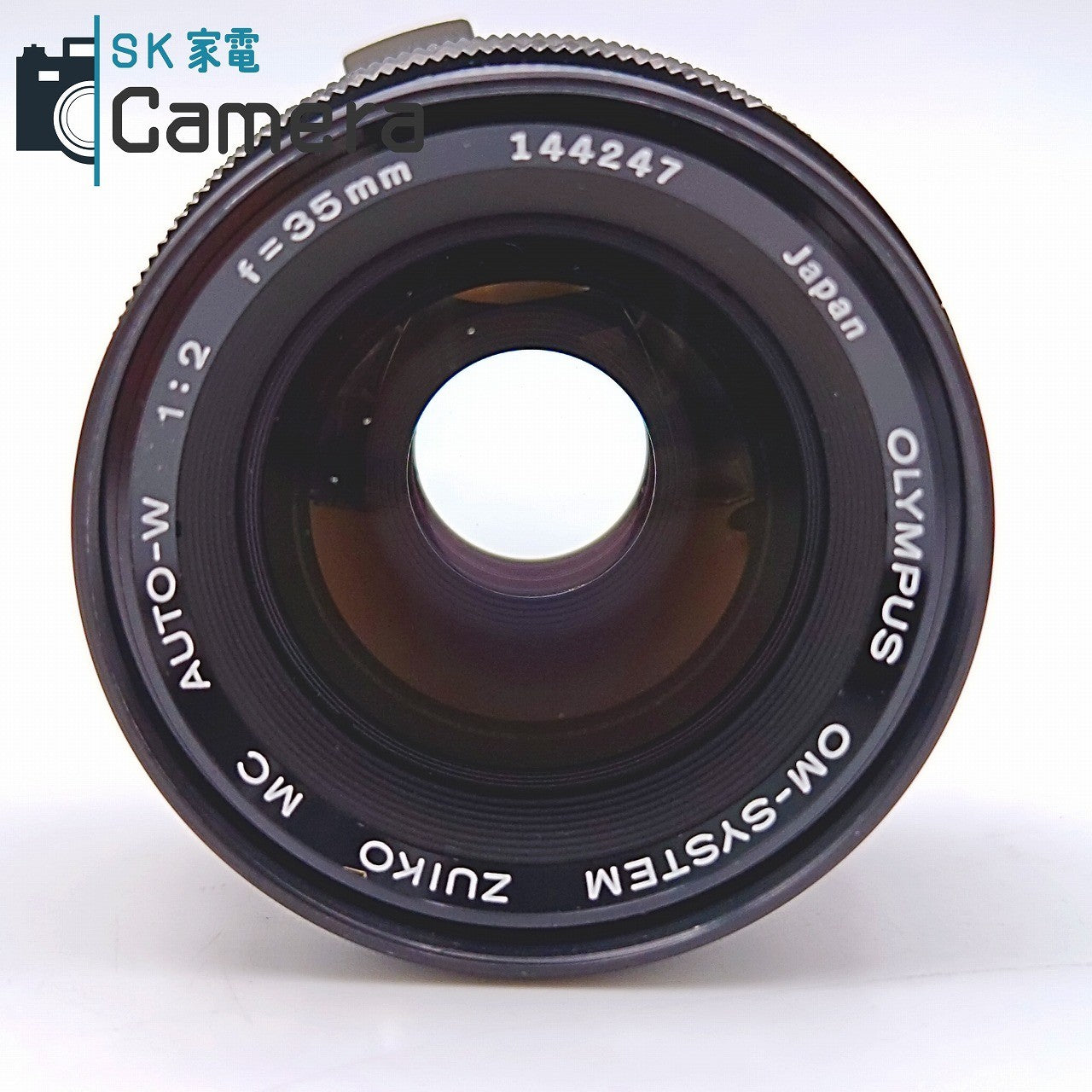 【中古】 OLYMPUS OM-SYSTEM ZUIKO MC AUTO-W 35ｍｍ F2 オリンパス キャップ フィルター 付