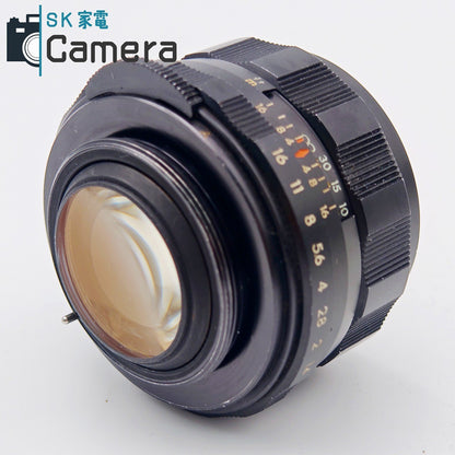 【中古】 PENTAX Super-Takumar 50ｍｍ F1.4 M42 8枚玉 2026年1月清掃済 ペンタックス
