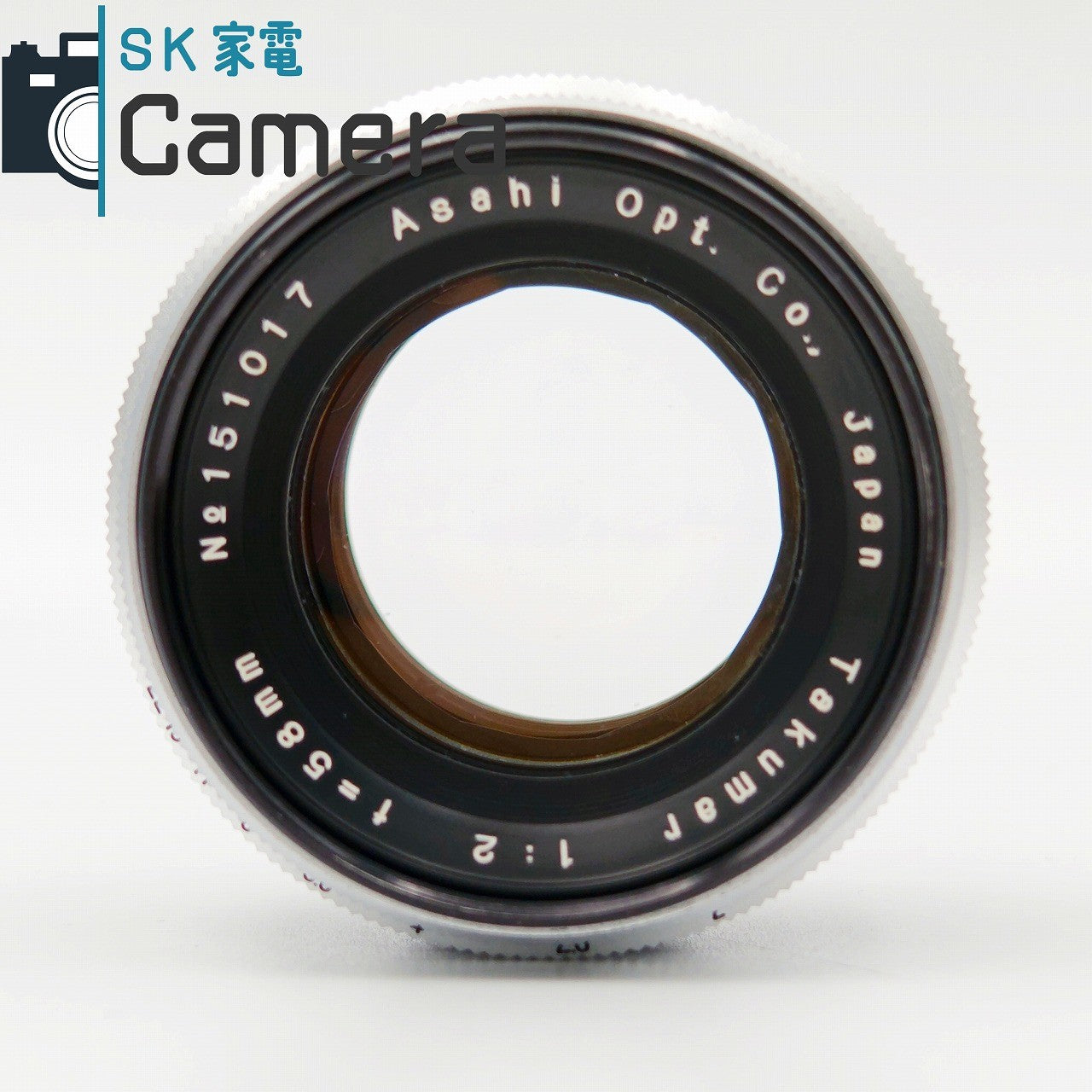 【中古】 Asahi Takumar 58ｍｍ F2 M42 2025年12月清掃済 Kマウントアダプター付 アサヒ ペンタックス タクマ―