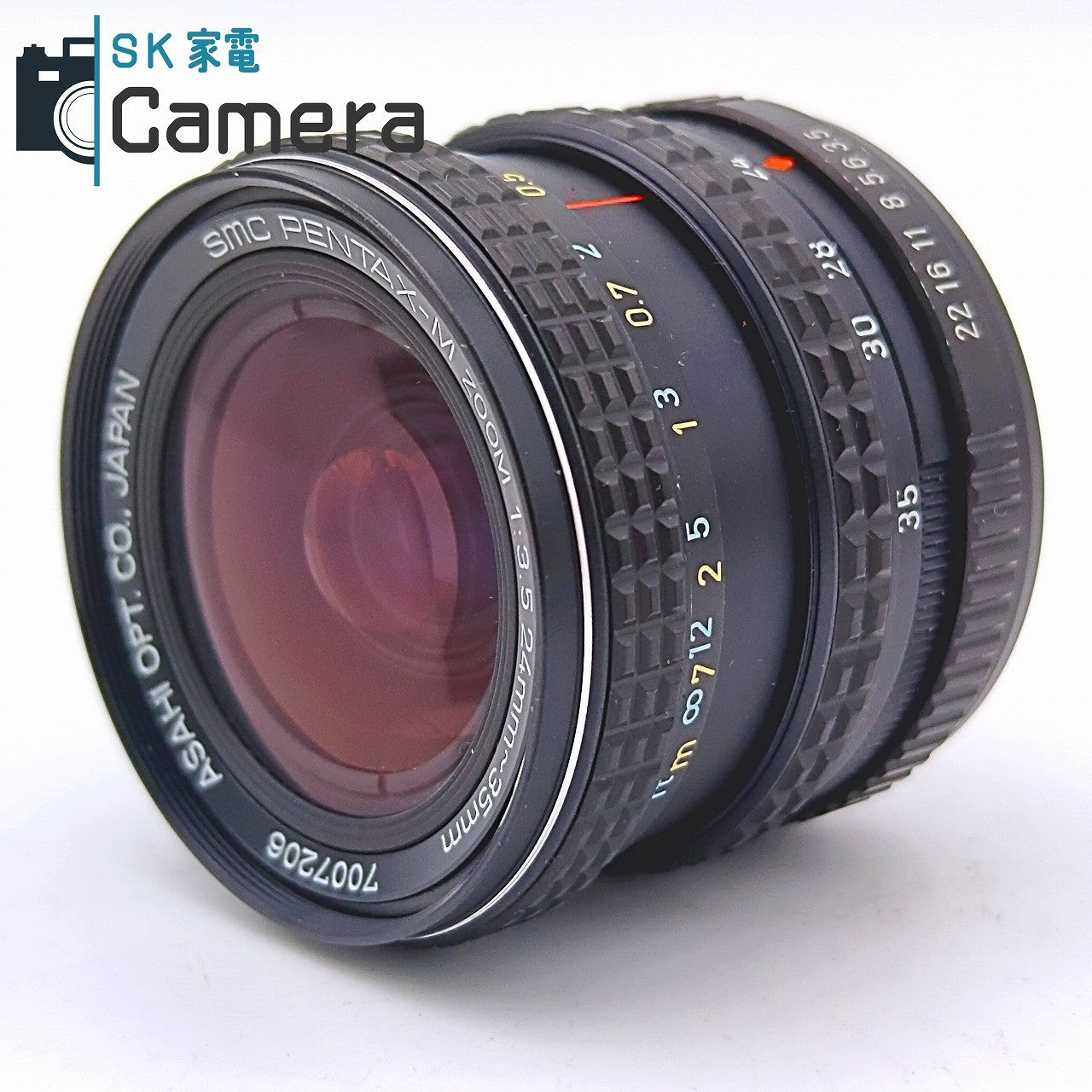 【中古】 PENTAX SMC PENTAX-M ZOOM 24-35ｍｍ F3.5 Kマウント ペンタックス キャップ フィルター付