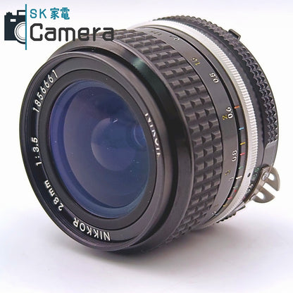 【中古】 Nikon Nikkor 28ｍｍ F3.5 Ai HN-2 L1Bc フード フィルター 付 ニコン