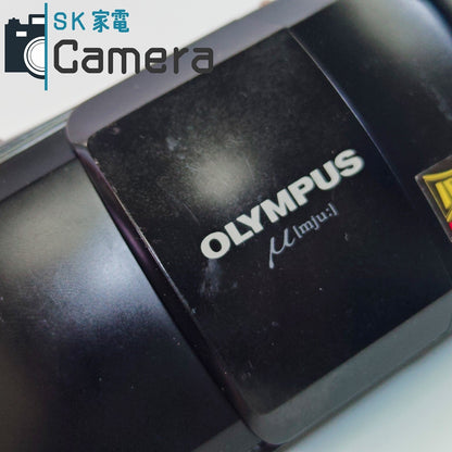 【中古】 OLYMPUS μ[mju:] 35ｍｍ F3.5 PANORAMA テスト用フィルムにて確認済 オリンパス ミュー コンパクトフィルムカメラ