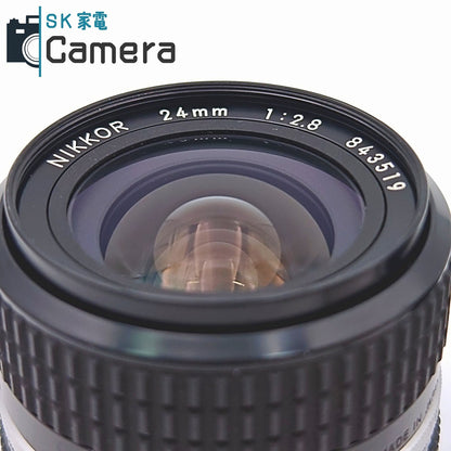 【中古】 Nikon NIKKOR 24ｍｍ F2.8 Ai HN-1 L1Bc フード フィルター 付 ニコン